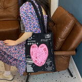 Women's Shoulder Bag Graffiti Printing Canvas Tote Pack