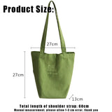 Embroidered Eco Reusable Foldable Shoulder Bag Cotton Tote Pack for Women
