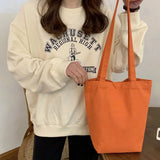 Embroidered Eco Reusable Foldable Shoulder Bag Cotton Tote Pack for Women
