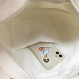Hamburger Shoulder Bag Large-capacity Canvas Casual Shopping
