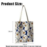 Japanese Ducks Print Tote Bag for Women Eco Shoulder Bags