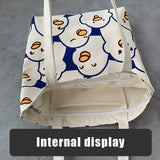 Japanese Ducks Print Tote Bag for Women Eco Shoulder Bags