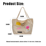 Canvas Woman Tote Bag Large Capacity Student Shoulder Bags Handbag Girls Cartoon