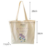 Women's Canvas Tote Bag Handbag Shopping Printed Reusable Fabric Girls