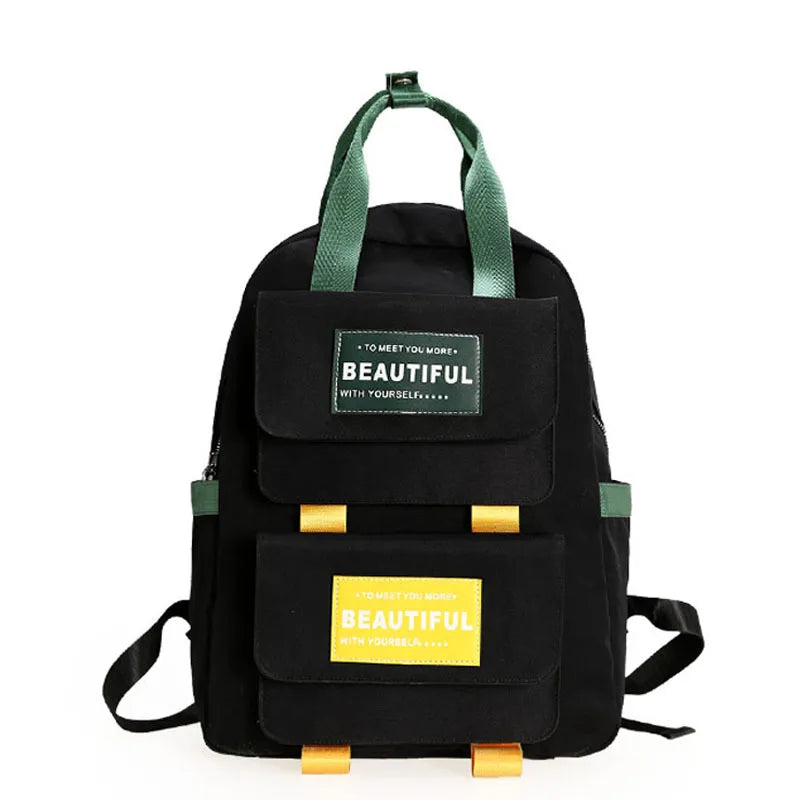 Schoolbag College Style Student Backpack High Backpacks Casual Shoulder Bag