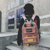 Schoolbag College Style Student Backpack High Backpacks Casual Shoulder Bag