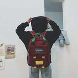 Schoolbag College Style Student Backpack High Backpacks Casual Shoulder Bag