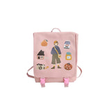 Ladies Canvas Schoolbag College Style Backpack