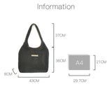 Women's Plush Shoulder Bag Reversible Shopper Tote