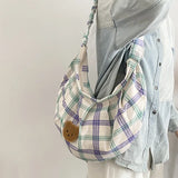 Casual Shoulder Bag with Bear Pattern
