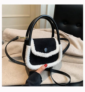 Small Square Messenger Bag Ladies Leather Shoulder Bags