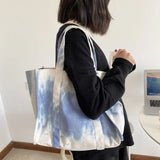 Canvas Shoulder Bag Literary Women's Tote Handbag