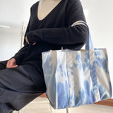 Canvas Shoulder Bag Literary Women's Tote Handbag