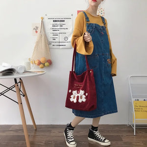 Winter Bear Shoulder Bag for Women