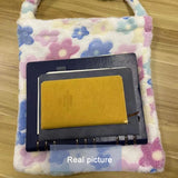 Soft Flowers Tote Plush Material Messenger Bag Female Student Large Capacity Sho