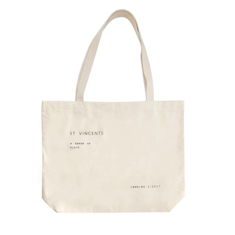 Large Capacity Canvas Shoulder Bag Shopping Tote Handbag