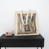 Niche Painting Literary Style Canvas Bag Large Capacity Shoulder Bag