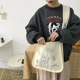 Classic Women Canvas Crossbody Bags for Ladies Casual Style Handbag
