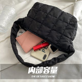 Embroidered Rhombus Shoulder Bag