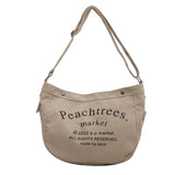 Retro Canvas Bag Women Casual Messenger Style Dumpling Shoulder Bags