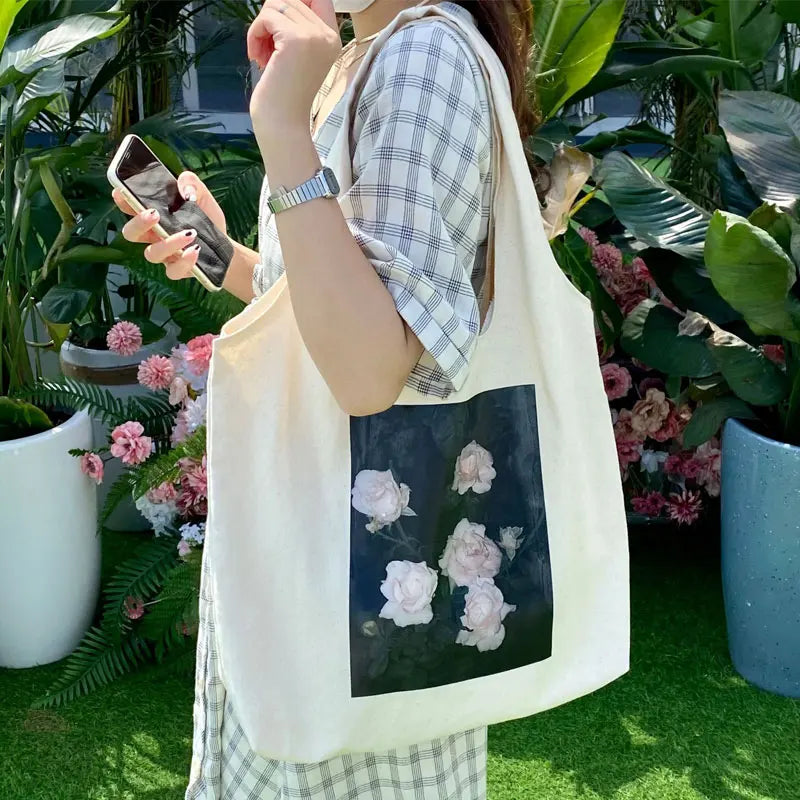 Retro Literary Canvas Bag Women Shoulder Bags