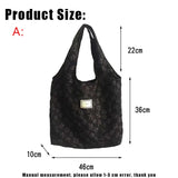 Retro Embroidered Shoulder Handbag Large-capacity Casual Ladies Shopping Bag