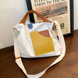 Canvas Bag Large Capacity Girl Shoulder Hand High Pack Female Crossbody Bags