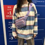 Unisex Street Style Chest Bag with Cartoon Embroidery