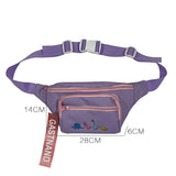 Unisex Street Style Chest Bag with Cartoon Embroidery