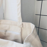 Women Canvas Shopping Bag Dots Bookbags Female Cotton Cloth Shoulder Bags