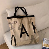 Women Canvas Shopping Bag Eco Storage Handbag Reusable Foldable Tote