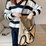 Women Canvas Shopping Bag Eco Storage Handbag Reusable Foldable Tote