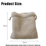 Plush Makeup Bag Drawstring Pouch Organizer Lipstick Toiletry Bags