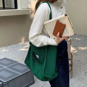 Woolen Cloth Female Shoulder Bag Eco-Friendly Handbag