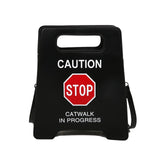 Creative Caution Letters Sign Fluorescence Shoulder Bag