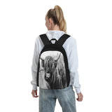 Highland Cow Backpack for Travel and Hiking