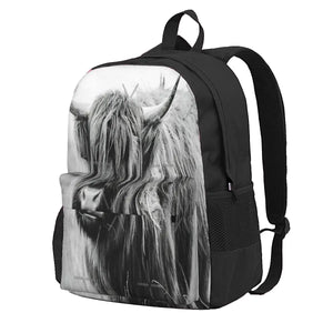 Highland Cow Backpack for Travel and Hiking