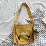 Waterproof Shoulder Bag Pack for Students, Large Capacity Messenger Backpack