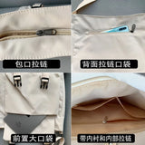 Waterproof Shoulder Bag Pack for Students, Large Capacity Messenger Backpack