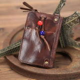 Unisex Leather Key Bag Organizer Wallet