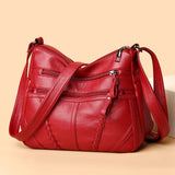 Youth Casual Ladies Shoulder Bag Solid Women Messenger Bags Sheepskin Cross Bag