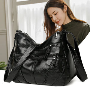 Youth Casual Ladies Shoulder Bag Solid Women Messenger Bags Sheepskin Cross Bag