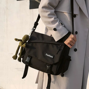Nylon Crossbody Bag Women Handbag Large Capacity Canvas Messenger Girls School B
