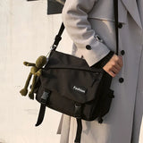 Nylon Crossbody Bag Women Handbag Large Capacity Canvas Messenger Girls School B