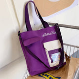 Youth Ladies Nylon Shoulder Bag Large Capacity Crossbody Travel Bags