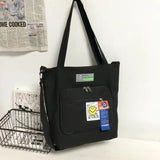 Youth Messenger Bag Large Capacity Canvas Tote