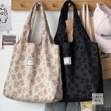 Youth Messenger Bag Canvas Tote Student Book Bag Large Capacity Handbag