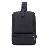 Youth Men USB Charging Backpack School Casual Sling Chest Bag Boys Travel Bag