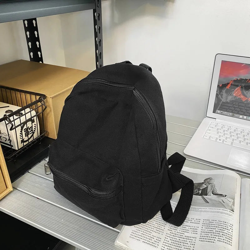 Youth Small Canvas Koran Backpack 90s Grunge Stylish Fabric