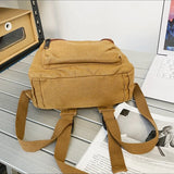 Youth Small Canvas Koran Backpack 90s Grunge Stylish Fabric